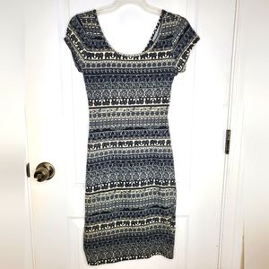 Bodycon Tribal Print Dress